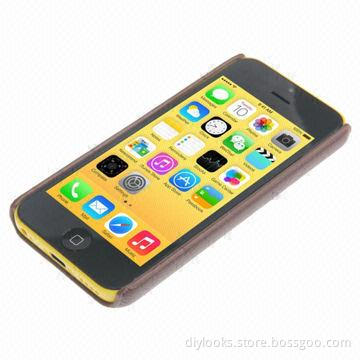 Litchi Texture Skinning Plating Plastic Case for iPhone 5C, OEM Orders Welcomed